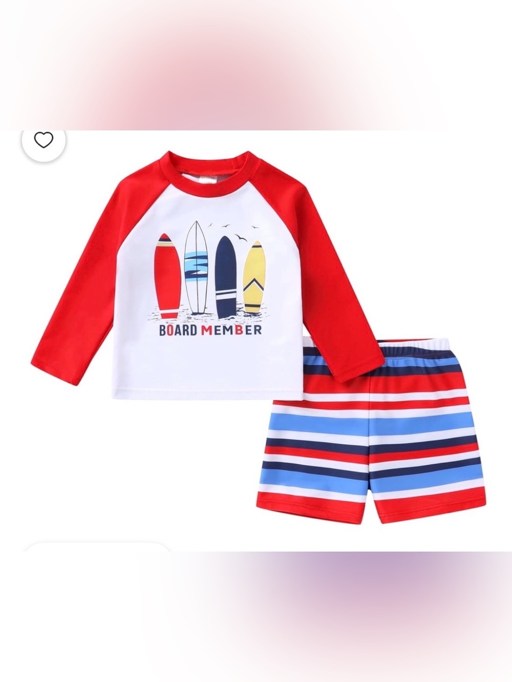 Younger Tree Rash-guard Swimsuit Set 4-5T